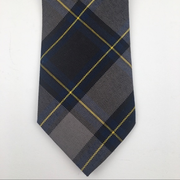 Elderado plaid checked skinny Neck tie - Picture 1 of 3